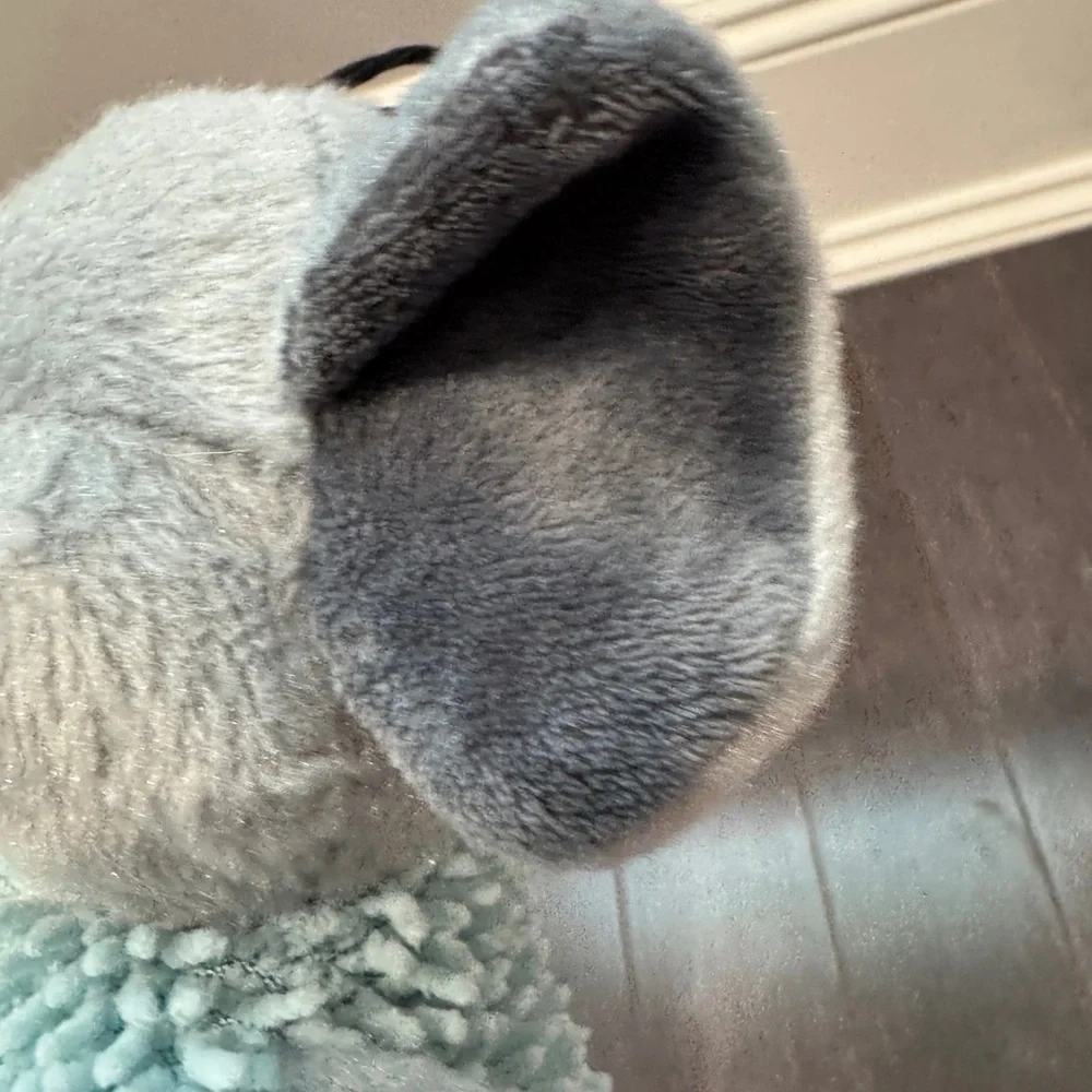 Pamper Your Pet Gray and Blue Elephant Dog Squeak Plus Pet Toy